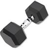 DONATIF Manubrio Esagonale Gommato 5 Kg, Dumbbells Manubri Palestra in Ghisa, Manubrio Palestra e Home Gym per Allenamento Muscolare, Dumbbell Esagonali [1 Manubrio]