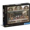 Clementoni - Puzzle 1000 Pezzi Arte per Adulti e Ragazzi, Museum Collection, Tema Cenacolo di Leonardo Da Vinci, Idea Regalo Uomo e Donna, Made in Italy, 70x50 cm, 31447