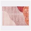 DEGHI Tappeto 140x200 cm multicolore rosa