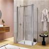 DEGHI Box doccia 70x90 apertura saloon con vetro anticalcare opaco e profilo cromo 195h - Lost