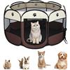 Lonsy Recinto portatile per animali domestici, recinto per cuccioli, recinto per animali domestici, recinto per cani e gatti, gabbia, 74 x 74 x 43 cm, tessuto morbido, pieghevole, per interni ed esterni,
