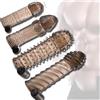 Riiriou 4 Pezzi Anelli Per Il Pene Set Di Per Il Piacere Anelli Per Il Pene In Silicone Riutilizzabili Manicotto Per L'ingrandimento Del Per Un'erezione Dell'erezione Per Qualsiasi Dimensione (Nero)