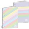 BLASETTI MAXI QUADERNO SPIRALE ONE COLOR PASTELPLUS C/FORI 60 FF BIANCHI A4+ 5MM BLASETTI 7749
