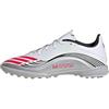 Adidas Unisex - Adulto F50 Messi League Turf Football Boots, Cloud White/Lucid Red/Silver Metallic, 46 EU