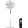 BLACK+DECKER - Ventilatore a Piantana BXEFP30E | 30W | 24 Velocità | Modalità Normale, Naturale e Notte | Timer 15h | Silencioso | Oscillazione Automatica | Altezza Regolabile 118-138cm | Schermo LED