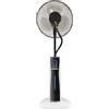 BEPER VE.510 - Ventilatore nebulizzatore digitale, Ventilatore Silenzioso, Oscillante, 3 velocità e 3 modalità, con Timer 12 ore e Ruote, Mist Fan, 75 W, Bianco e Nero