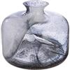 GILDE Vaso da collo Fumo - Vetro - Bianco - Altezza 18,5 cm x Ø 22 cm - Vaso decorativo