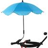 EUBEISAQI Ombrello per passeggino per bambini, ombrellone portatile per bambini, ombrellone per sedia da spiaggia, sedia a rotelle da viaggio, Blu cielo (colla argento), 1