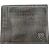 Route 66 Portafoglio Uomo Vera Pelle - Stile Vintage con Piccolo Logo in Rilievo, Compatto ed Elegante - Slot Carte e Finestra Documento Cod. 1916KANS (Nero)