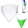Forlush 50 Pezzi, Filtro Vernice, Filtri per Carta Conici, Vernice Monouso Imbuto in Carta, 1 Imbuto Pieghevole, per Vernice Monouso Imbuto in Carta con Maglia Fine(Verde)