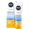 Beiersdorf NIVEA Sun, solare opaca per il viso, UPF 50 (50 ml), protezione non grassa, latte istantaneamente efficace leggero