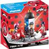 PLAYMOBIL Miraculous Giro in bicicletta a Parigi, Giocattoli per bambini dai 4 anni in su, Incoraggia la creatività e il gioco di ruolo, Figura con accessori e set di gioco dettagliato, 71864