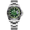 ADDIESDIVE Orologio Uomo Elegante Verde Impermeabile 200 Metri Acciaio Inossidabile Ghiera Rotante Luminoso Orologi Analogici al Quarzo per Uomo Orologi Polso