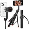 Spigen Treppiede One Push S581W, Bastone Selfie 168,5cm, Apertura Automatica, MagSafe Doppio, Bluetooth 4.2, Compatibile con iPhone, Galaxy, Pixel, Xiaomi, OnePlus e altri - Nero