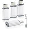 MoKo Adattatore Lightning a USB-C per iPhone 17 16 15, Solo Ricarica, 4 Pzs