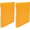 Exacompta - 51299E - 1 Raccoglitore Opak con Etichetta - Polipropilene Opaco 0.5 mm - 4 Anelli Tondi 15 mm - Dorso 20 mm - F.to Esterno 25x32 cm per A4-10 Colori Random (Confezione da 2)