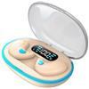 YUYQAQ Auricolari wireless per dormire, con blocco del rumore, comode e invisibili, mini cuffie per dormire sul fianco, streaming di contenuti tramite Bluetooth 5.3, con display digitale a LED e