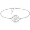 Sofia Milani - Bracciale da Donna in Argento 925 - con Pietra Zircone - Ciondolo a Sole Cerchio - B0379