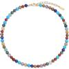 COAI Collana Chakra da Donna, Collana da Donna con Perline di Pietre Naturali Arcobaleno con Bracciale Abbinato