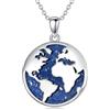 PROESS Saint Michael/Evil Eye/Memento Mori/Albero della Vita/Vigile del fuoco/Tridente/Cruzifix Collana in argento sterling 925 con ciondolo vichingo, gioielli religiosi per donne e uomini, 20*20mm