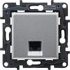 Legrand 398257 - Presa RJ45 CAT6 UTP componibile per installazione a incasso - Gamma Niloé Step - Colore Alluminio