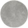 andiamo Tappeto da bagno antiscivolo Florida - Tappeto da bagno morbido e soffice - Tappetino da bagno antiscivolo lavabile - Tappetino da bagno per bagno 60 cm rotondo grigio