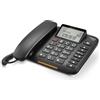 Gigaset DL380 - Un Telefono Facile da Usare con Tasti Grandi - 4 tasti di selezione diretta programmabili (A - D) - Rubrica, Nero [Versione Italiana]