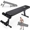 JX FITNESS Panca per Allenamento? Panca Pesi Panca Palestra Pieghevole panche per addominali, Piedini in gomma antiscivolo, Panca piatta per allenamento con bilanciere sit up