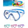 JATEKA Occhiali da Nuoto per Bambini,Maschera Snorkeling Trasparenti Antiappannamento Ragazzi e Ragazze da 4 a 16 Anni