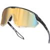 Bircenpro Occhiali da sole sportivi per uomo e donna, protezione UV, per ciclismo, corsa, MTB, golf, bici da corsa e ciclismo