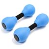 HERCHR 2 Pezzi Piccoli Manubri Galleggianti in Acqua, 1 Paio Acqua Aerobica Manubri Acquatico in Eva per Piscina, Perdita di Peso, Yoga