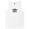 Umbro Smanicato Canotta Uomo Cotone Vari Colori Art.124 (White - M / 48)