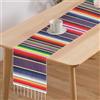 TSLBW Runner da Tavola Messicano 35 x 215cm Messican Table Runner Partito di Carnevale Messicano Runner da Tavola Messicani con Nappa Cotone Tovaglie a strisce messicane Nozze Festa Decor Coperta (B)