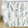 Uiiooazy Tenda da Doccia Antimuffa 180x220cm Eucalipto Foglie Blu Scuro