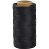 Fodlon 260 m Filo Cerato, Filo da Cucito per Cuoio, Cordoncino Cerato per Fai da Te Craft, Corda Hand Stitching per Cucire Pelle, Filo Cerato per Collane Bracciali Borse Perline Artigianato, 1 mm (Nero)