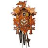DV-Marketing, original black-forest coo- Orologio a cucu foresta nera meccanico (originale, certificato), 1 giorno, 5 foglie, 1 uccello, orologi a cucù in vero legno