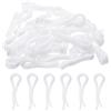 QUARKZMAN 30pz Durevole Plastica Alligatore Clip, 1,5 Bianco Forma U Camicia Clip Molletta per Piegatura Cravatte, Pantaloni, Calzini, Coperchio