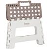 Bisoo Sgabello pieghevole - Piedi per bambini - Sgabello pieghevole portatile in plastica - gradino pieghevole per bagno e cucina, sicuro e pratico per ragazze e ragazzi - 22 cm Moka