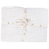 Tuiste Copriletto, in cotone, copridivano, coperta per TV, coperta reversibile, copridivano, coperta estiva, coperta da picnic (bianco, 150 x 200 cm)