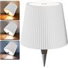 Nulmvic Lampada per Bottiglia LED Ricaricabile - 5200mAh Lampada da Tavolo Senza Fili Dimmerabile 3 Colori - IP54 Impermeabile Comando a Tocco per Interno Esterno Famiglia Ristorante Bar (Bianco)