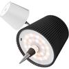 Nulmvic 2 Pezzi Lampada per Bottiglia LED Ricaricabile - Lampada da Tavolo Senza Fili Dimmerabile 3 Colori - IP54 Impermeabile Comando a Tocco per Interno Esterno Famiglia Ristorante Bar (Nero+Bianco)