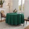 GFCC Tovaglia Rotonda 225 cm Verde - Tovaglia per 12-14 Posti Poliestere Lavabile Antimacchia Elegante Tovaglie per Soggiorno, Cucina, Sala da Pranzo, Giardino Esterno Compleanno, Natalizie, Feste