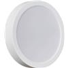 LEDUNI Plafoniera di superficie LED circolare 20 W 2000 LM angolo 120 IP20 alluminio 210 x 28H mm (luce neutra)