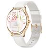 BOALZETD Smartwatch Donna con Display AMOLED 1,43'', Orologio Fitness con Monitoraggio Pulsazioni/SpO2/Ciclo Mestruale/Sonno, 120+ Modalità Sport, Design Slim Elegante per Donne (Rosé Oro/Bianco)