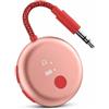 Avantree SoundJet R1 - Adattatore Bluetooth Aereo per Cuffie e AirPods, aptX Adaptive, Qualcomm Chipset, 20 ore di riproduzione, Trasmettitore Audio Wireless per Viaggi - Rosa