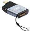 Cable Technologies Adattatore da USB C maschio a HDMI 4K@60Hz femmina + porta USB C femmina 65W PD 3.0 per ricarica | Convertitore 4K in Alluminio compatibile con Thunderbolt 3/4, iPhone, Macbook, Samsung ec