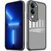 YUXING Cover per Vivo Y29s 5G / Vivo Y04 4G Custodia Trasparente con Pellicola Protettiva Lenti Morbida Ultra Sottile Antiurto Bumper Slim Case - Nero