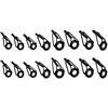 Montesy 16Pcs Pesca Rod Tip Ricambio Anelli Ceramica Guida Punta Pesca Rod Tip Parte di Riparazione Per Acqua Dolce Salata