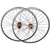 Ealtqund Set di ruote (ruota anteriore e posteriore), 29 pollici, cerchione in alluminio, freno a disco a sgancio rapido, per mountain bike, ATB, ruote da corsa, 7 - 12 pezzi