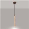 Mjsdjof Lampada a sospensione ultrasottile a tubo lungo, lampada a sospensione lineare in travertino giallo con attacco G9, lampade a sospensione a flauto per comodino, lampadario regolabile in altezza, luci